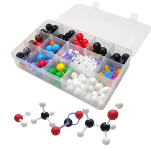 학교 교사와 학생을위한 교육 교육 교육 장비 유기 화학 분자 모델 키트 부품 상자