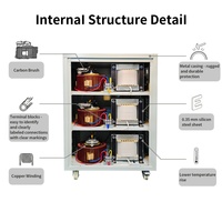 Stabilisateur de tension monophasé 10 KVA SVC AC AVR pour 220/230 Volts en cuivre avec affichage numérique 50Hz
