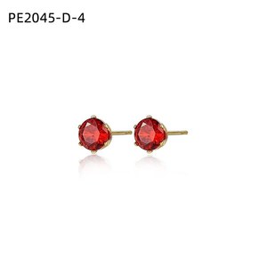 Amy Amy <b>Stud</b> <b>Earrings</b> 925 Silver <b>Blue</b> Zircon Bezel Setting Classic Women's Everyday Wear Jewelry PE2045 - Product Image 6