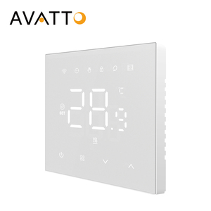 Termostato Intelligente AVATTO 110-240V, Termostato Wi-Fi per Riscaldamento a Pavimento con Controllo Remoto tramite App e Comandi Vocali - Product Image 1