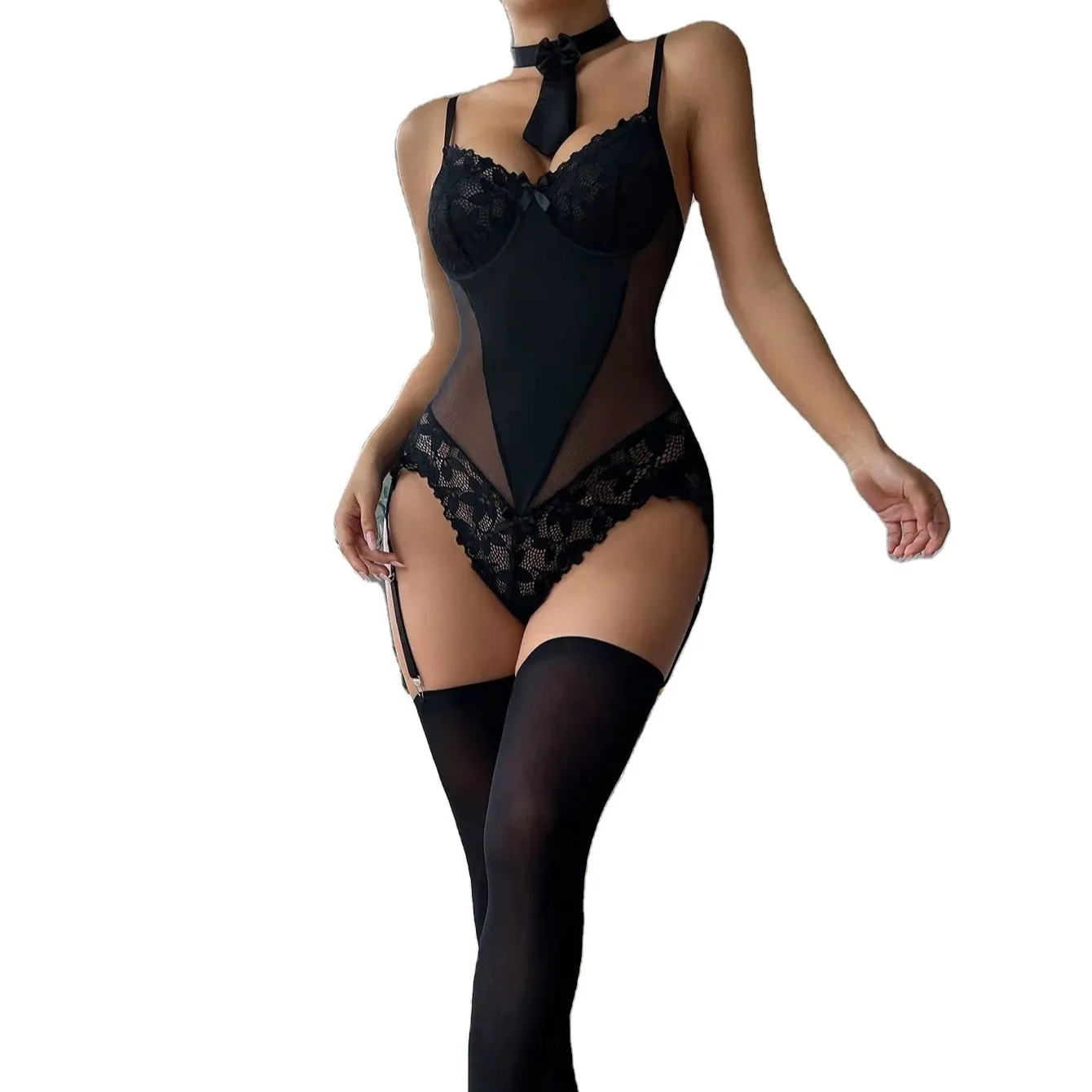 Body Kous Visnet Zijden Kous Voet Sexy Kousen Japanse Meisjes Sexy Kant Gewone Technologie Oem Spandex Bodystocking