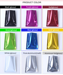 Busta piatta in PVC con stampa completa, a tenuta stagna, sigillata su tre lati, con intaglio per apertura e cerniera, per alimenti - Product Image 3