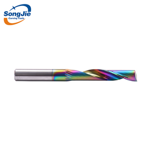 Fresas <span class=keywords><strong>de</strong></span> un solo filo con revestimiento <span class=keywords><strong>de</strong></span> color superventas para fresas <span class=keywords><strong>de</strong></span> paneles compuestos <span class=keywords><strong>de</strong></span> aluminio - Product Image 2