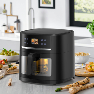 Freidora de aire digital con pantalla TFT a color AI Smart 8L con ventana y cámara Parrilla de doble cesta y función sin aceite - Product Image 1