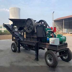 Concasseur à Mâchoires Mobile à Moteur Diesel Modèle PE 250x400 à Bas Prix, Concasseur de Roches Portable de 15tph avec Composants Clés Moteur et Boîte de Vitesses - Product Image 4