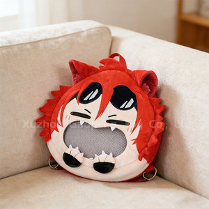 Bolso Ita Personalizado de Fabricante con Caras Intercambiables, Adorable Bolso Ita de Dibujos Animados con Ventana Transparente para Exhibición de Pins, Mochila de <span class=keywords><strong>Peluche</strong></span> - Product Image 5