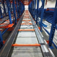 Système d'étagères industrielles en acier robuste sur mesure, rayonnage à balles pour entrepôt, stockage en drive-in, antirouille