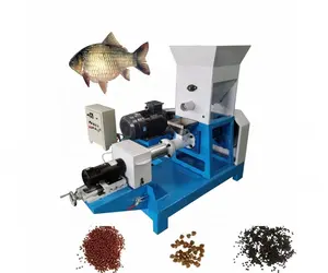 3kw 50/100kg/h Small Mini Manual Domestic Sinking Floating Carp Guppy Fish Farming Extruded Food Pellet Mill Making Machine