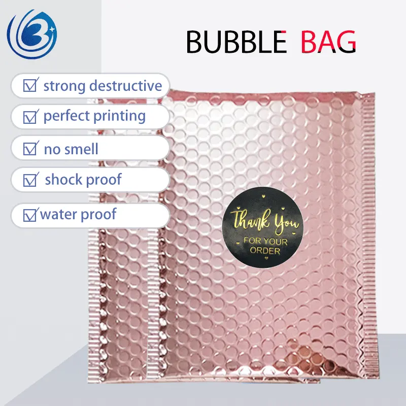 Hot Selling envelope shipping bags poly packaging green/yellow/brown/white/blue/gold bubble mailers custom bulk//