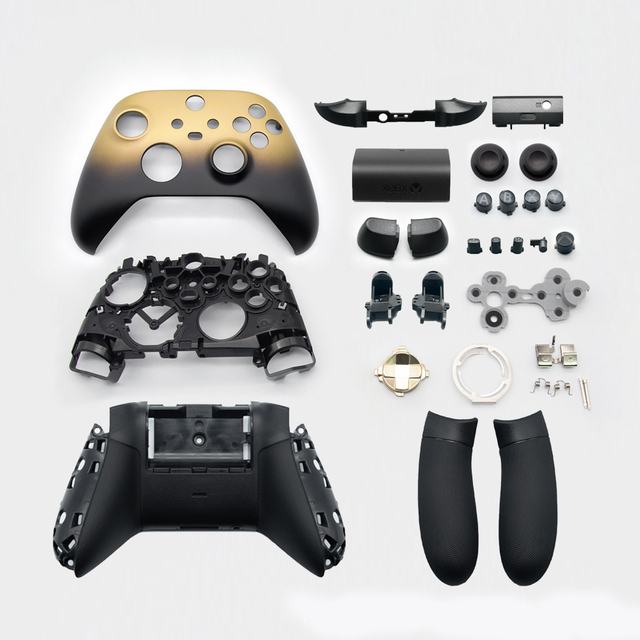 Full Shell Cover for Xbox Series Controller Model 1914 Factory Replacement Faceplate Bottom Case D-pad Grips Gamepad Accessories