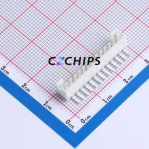 W2001100-13PW2113 Wire-to-Board Pin Header Bent Lead Through Hole,P=2mm Connector 1x13P 2mm Right Angle Insert PH - Product Image 1