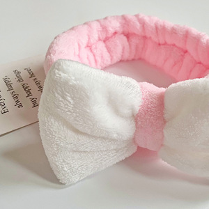Bandeau élastique doux à nœud bicolore Design simple Bandeau pour cheveux Facial <span class=keywords><strong>Creed</strong></span> Link - Product Image 4