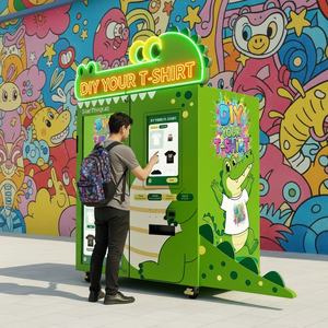 AI Printed T-Shirt Automatic Vending Machine with Stainless Steel Body 32-inch Touch Screen for Shopping Malls & Scenic Areas - Product Image 4