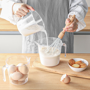 Measuring Cup With Graduations 300ML 600ML 1000ML Heat Resistant <b>PS</b> Material For Baking Kitchen Use - Product Image 3
