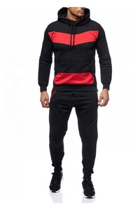 Chándales de dos piezas de alta calidad para hombre, diseño a rayas, cremallera, algodón, poliéster, precio barato, ropa deportiva informal de invierno, chándal para hombre - Product Image 4