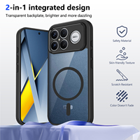 Funda magnética a prueba de golpes para Xiaomi Poco F8 Ultra/F7 Ultra/F7 Pro/x7 Pro/M8 Pro, cubierta trasera mate translúcida