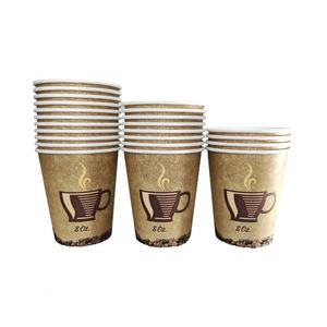แก้วกระดาษกาแฟแบบใช้แล้วทิ้ง 8 ออนซ์ พร้อมโลโก้ - Product Image 2