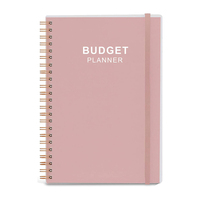 Service professionnel couverture rigide spirale planificateurs quotidiens hebdomadaires organisateur d'argent traqueur de dépenses fille noire femme planificateur de budget