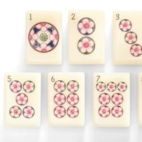 En stock, jeu de mahjong en acrylique de style américain, minimaliste et luxueux, fabriqué au Jiangxi, avec un emballage en boîte en carton au design moderne