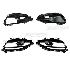 Grille de protection des phares antibrouillard avant de voiture noire brillante pour Mercedes-Benz CLS-Class C218 CLS260 300 AMG 2015 2016 2017 Car Styling - Product Image 2