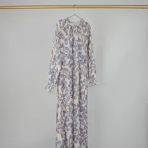 Bicomfort hồi giáo quần áo voan ăn mặc dài hồi giáo ăn mặc cho phụ nữ giản dị màu rắn của phụ nữ hồi giáo dài tay Ăn mặc