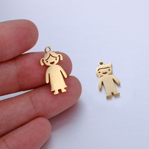 Specchio lucidato in acciaio inox ciondolo in bianco ragazzino ragazza gatto cane Charm regalo <span class=keywords><strong>gioielli</strong></span> per collana braccialetto all'ingrosso - Product Image 5