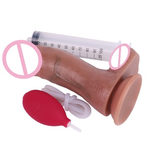 SXXY Large Silicone Ejaculation Realistic <b>Dildo</b> With Sucker Thick Squirting Penis Skin Touch Anal Sex Toy for Women Masturbate - Product Image 3