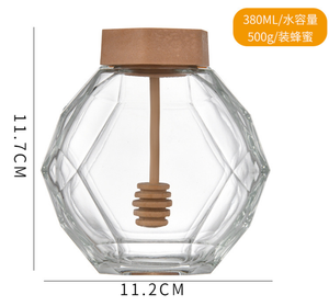 Frasco de Vidrio Hexagonal de Lujo Beidou para Miel, Mermelada, Encurtidos, Dulces, para Almacenamiento y Presentación - Product Image 3