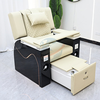 Fauteuil de pédicure moderne pour salon de beauté avec système de massage inclinable sans tuyauterie et drainage automatique pour usage en spa de manucure et pédicure