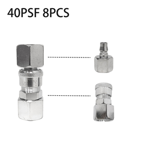 Raccord pneumatique robuste 20/30/40PSF, connecteur rapide pour compresseur d'air, type C, raccord pneumatique en acier au carbone - Product Image 6