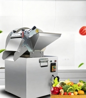 Coupe-légumes électrique commercial entièrement automatique, trancheuse facile à utiliser pour la maison et les restaurants, coupe efficacement les patates douces et les fruits
