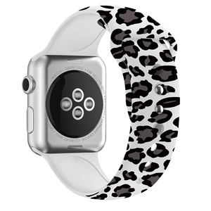 <span class=keywords><strong>Bracelet</strong></span> en Silicone imprimé léopard pour <span class=keywords><strong>Apple</strong></span> <span class=keywords><strong>Watch</strong></span>, pour iWatch série 7 6 SE 5 4 3 2, pour femmes - Product Image 4