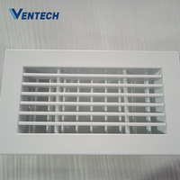 Diffuseur d'air de plafond en aluminium à grille linéaire rectangulaire à simple déflection, moderne et durable, pour ventilation CVC et retour d'air