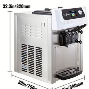 Le marché général se vend bien Machine à crème glacée molle 3 saveurs Machine à crème glacée de comptoir Prix peu coûteux - Product Image 3