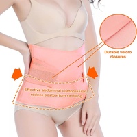 Essentiels post-partum, soutien abdominal pour la récupération, ceinture abdominale post-chirurgicale, gaine rose, bande abdominale post-partum