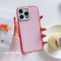 Coque de téléphone effet gelée ondulée colorée effet miroir pour iPhone 18 Pro, 17, 16, 15, 14, 13, 12, 11, Pro Plus – Coque 2-en-1 en acrylique anti-chute
