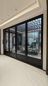 Puerta Plegable de Aluminio Deioux, Doble Acristalamiento, Vidrio Templado, Aislamiento Térmico, Insonorizada, Eficiente Energéticamente, Diseño Bi-Plegable para Patio - Product Image 2