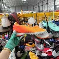 Chaussures de football respirantes d'occasion de marque S25-6 en bon état, vente en gros directe en balles, prix abordable, bottes de football pour hommes