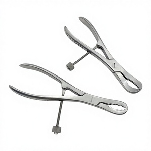 1 unidad Pinza de reducción manual dentada para falanges, para sujeción ósea, autoclavable, de acero inoxidable, con certificación CE, para <span class=keywords><strong>ortopedia</strong></span> y cirugía - Product Image 2
