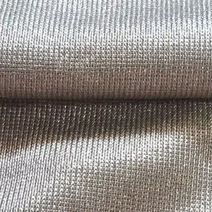 Radiation protection proof rfid conductive textile Anti radiation and anti bacteria EMF blocking shielding silver fabric.