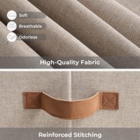 Panier de rangement en tissu pliable moderne à double pliage avec fenêtre, armoire multifonction pour vêtements, pour salon, garage