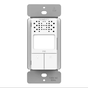 BSS-004 4 in 1 PIR & ความชื้นสวิตช์ควบคุมการเคลื่อนไหวสวิตช์ไฟเซ็นเซอร์ PIR เซ็นเซอร์กลางจำเป็นสวิทช์ผนัง - Product Image 3