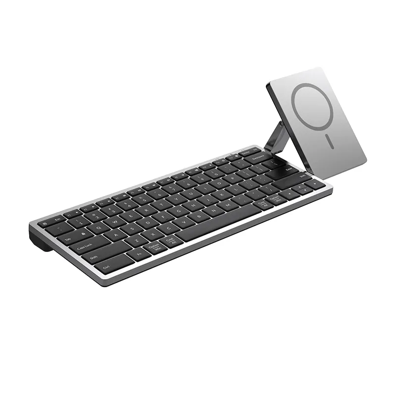 Customized aluminum alloy panel ultra-thin office Bluetooth wireless keyboard mobile phone wireless charging keyboard