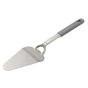 Espátula para servir pasteles de acero inoxidable, forma triangular, antiadherente, apta para lavavajillas, 1 pieza, herramienta para decoración de pasteles para fiestas - Product Image 1