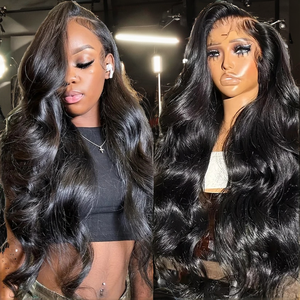<span class=keywords><strong>Parrucca</strong></span> 13x4 Long Body Wave HD Trasparente per Donna, Pre-Plucked con Baby Hair, Densità 250%, <span class=keywords><strong>Capelli</strong></span> Umani <span class=keywords><strong>Veri</strong></span>, Senza Colla - Product Image 1