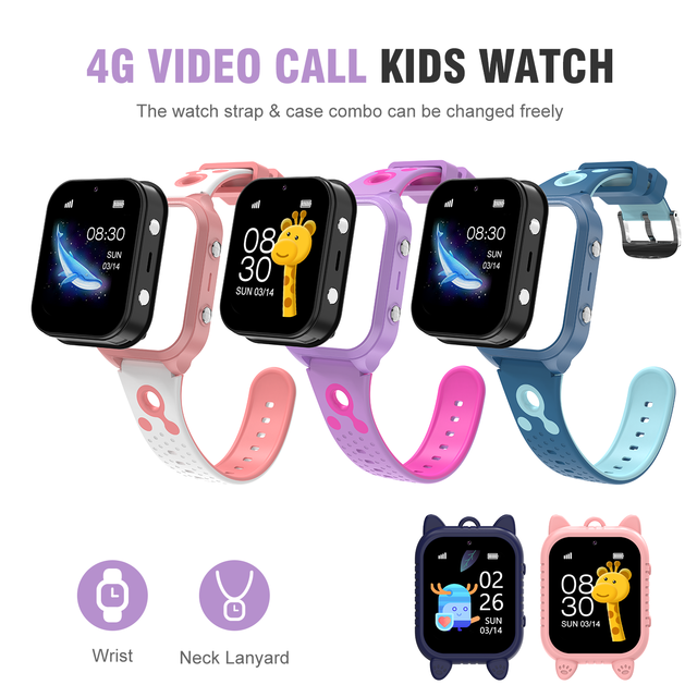 LT56 4G Kids Smart Watch with GPS LBS WIFI Location 700mAH HD Camera Video Call Waterproof Smart Watch