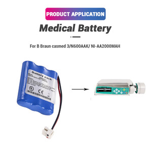 Batería de Repuesto de 3.6V 2000mAh NI-MH Casmed 3/N600AAK para Bomba de Jeringa Médica B-Braun NI-AA2000MAH - Product Image 3