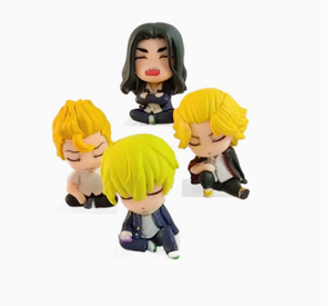 Set di 4 Statuette in Stile <span class=keywords><strong>Chibi</strong></span> Personalizzate OEM, Nuovo Modello di Ornamento in PVC per Regali ai Fan, Set di Giocattoli in Stile <span class=keywords><strong>Chibi</strong></span> - Product Image 6