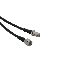 Kabel Jumper Koaksial SMA Male ke SMA Female, Konektor Berlapis Perunggu Putih, 50 Ohm DC-6GHz 72H Salt Spray untuk Modul RF