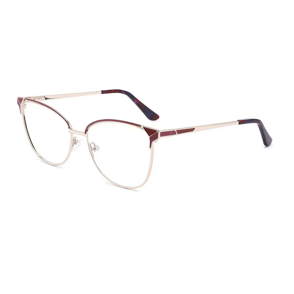 2023 Cat eye women's anti blue light eyeglasses frame fashion vintage optical frame for wholesale in miami